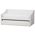 thumbnail image 1 of Baxton Studio Barnstorm Faux Leather Daybed with Trundle in White, 1 of 8