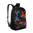 thumbnail image 2 of Yuyamidu Colorful Butterfly Backpacks for Girls Book Bags Ages 12-15 Middle School Supplies Girls Backpack Cats Bookbag with Strap Primary School Bag, 2 of 6