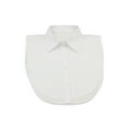 thumbnail image 1 of yingyy Faux Col Détachable Vêtements de Travail Polyvalents Demi-Chemises Col Rond, 1 of 6