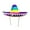White ball Diameter 48CM, variant on Ysmooiuy Fashion Mexicans Hat Sombrero Party Hats Cosplay Costume Straw Hat Breathable Headdress Stage Performances Props Sun Hat