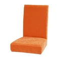 thumbnail image 2 of Taotanxi Velvet Dining Chair Covers Stretch Chair Covers for Dining Room Chair Protectors Covers Dining, Soft Thick Solid Velvet Fabric Washable, Orange, 2 of 7