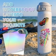 Koala Self-Adhesive Laminte Sheets A4, 20 Sheets, RAINBOW Overlay Film, Peel and Stick Holographic Clear Self Seal Laminating Sheets