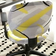 thumbnail image 6 of Computer Office Chair Covers,Printed Stretch Universal Rotating Chair Slipcovers Cover Anti-Dust Removable Washable Spandex Split Desk Chair Cover-J, 6 of 9