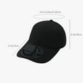 thumbnail image 3 of Qholemyo Men Women Baseball Hats For Men USB Rechargeable Fan Hat Fast Drying Couple Sun Hat For Travel, 3 of 6