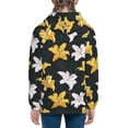 thumbnail image 6 of Kdxio Lilies Flowers Pattern Kids Boys Girls Zip Up Hoodie 3D Printed Hooded Sweatshirt Hoody Coat with Pocket 7-12 Y-Small, 6 of 6
