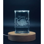 Thanksgiving 3D Engraved Crystal 3D Engraved Crystal Keepsake/Gift/Decor/Collectible/Souvenir