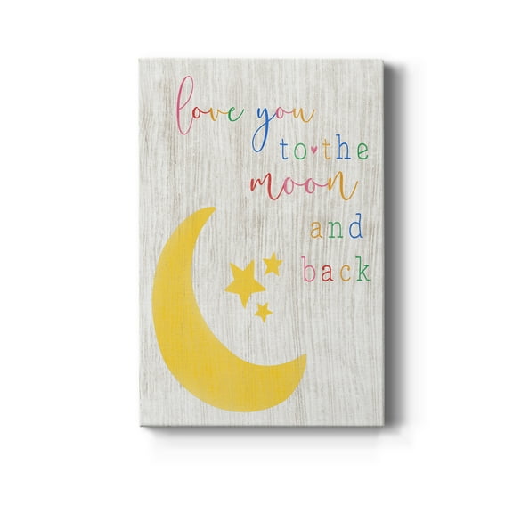 To the Moon and Back Premium Gallery Wrapped Canvas - Ready to Hang - 8 x 12