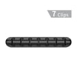 thumbnail image 1 of Essager Organizador de cables Oficina en casa Teléfono de escritorio Teclado Ratón Soporte de cable Clip de cable adhesivo, Negro, 7 ranuras sidaley  EL5265-03, 1 of 2