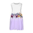 thumbnail image 3 of TGSLY Girls Summer Princess Dresses Cute Flower Printed Sleeveless Suspender Flared Skater Dress Loose Flowy Swing Beach Vacation Sundress with Pockets Multicolor#27 8 Years, 3 of 9