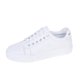 thumbnail image 1 of Zapatos blancos de mujer, estilo coreano de verano, zapatos de mujer de una sola capa, planos, con punta redonda, zapatos casuales con tiras cruzadas, zapatos de tabla, 1 of 6