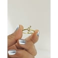 thumbnail image 5 of Halo Jewelers 10k Yellow Gold 1/20 Cttw Round Cut White Natural Diamond Musical Note Engagement Ring | H-I Color, I2 Clarity, 5 of 5