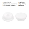 thumbnail image 2 of Uxcell 18Pcs Tapones de Silicona en Forma de T 31.3mm 1 1/4" Diámetro Tapón de Sellado Redondo Blanco, 2 of 7