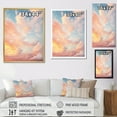 thumbnail image 4 of Designart "Peach Sky Photo Astral Euphony II" Landscape & Nature Floater Framed Canvas Print, 4 of 7