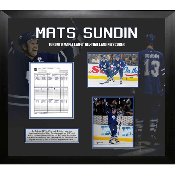 Mats Sundin Toronto Maple Leafs Framed All-Time Leading Scorer Collage