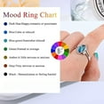 thumbnail image 6 of Jstyle 1 pc 925 Sterling Silver Rings for Women Mood Ring Color Change Cubic Zirconia Accents Ring 18K Gold Plated Oval Solitaire Statement Silver Rings Jewelry, 6 of 6