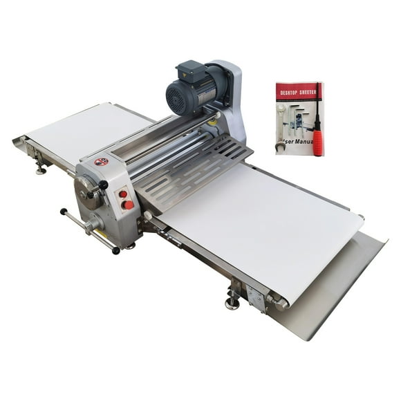 Commercial Dough Sheeter Reversible Roller Dough Maker Dough Pastry Machine with 70.9"×23.6" Belt 110V