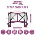 thumbnail image 4 of CLAM Quick-Set Venture 9x9 Ft Portable Outdoor Camping Canopy Shelter, Plum, 4 of 8
