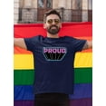 thumbnail image 2 of Proud Purple Banner T-Shirt Men -Smartprints Designs, Male Small, 2 of 4