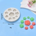 thumbnail image 3 of Silicone Molds,Soap Molds,Rose Silicone Candy Mold Mini Flower Fondant Chocolate Molds For Cake Decorating Cupcake Topper Chocolate Gum Paste Polymer Clay,White, 3 of 9