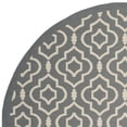 thumbnail image 2 of Safavieh Courtyard Anthracite Indoor Outdoor Rug - Round 5'3", 2 of 5