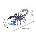 thumbnail image 3 of Hzrsly Blue 3D Metal Puzzle for Adults Scorpion, DIY Colorful 3D Metal Model Kits to Build with Tool, 3D Desktop Model Kits Building Toys for Adults/Teens, 3 of 6