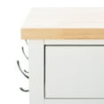 thumbnail image 6 of SAFAVIEH Locklyn 1 Door 2-Drawer 2-Shelf Kitchen Cart White / Natural, 6 of 7