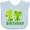 AE-Light Blue, variant on Inktastic 1st Birthday Prince Frog Boys Baby Bib