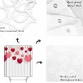 thumbnail image 6 of Valentine''s Day Shower Curtain Set, Love Heart Bath Shower Curtain with Hooks Waterproof Fabric Shower Curtains for Bathroom Romantic Valentines Holiday Decorations Red Pink Romantic 36x72 Inch, 6 of 6