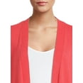 thumbnail image 3 of Time and Tru Women's Open Front Duster Cardigan, 3 of 5