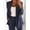 Navy, variant on Blazer Sets Women 2 Piece Outfits Sevevn Women Solid Long Sleeve Tops Cardigan Coat Pockets Long Pants Suit
