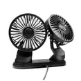 thumbnail image 2 of 360° Adjustable Dual Head USB Cooling Air Low Noise Fan With Light, 2 of 5