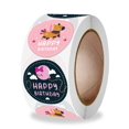 thumbnail image 1 of Pegatinas de feliz cumpleaños para niños, etiqueta de sellado para decoración de regalo de cumpleaños, juguetes, paquete de álbum de recortes, 50-500 Uds., 1 of 4