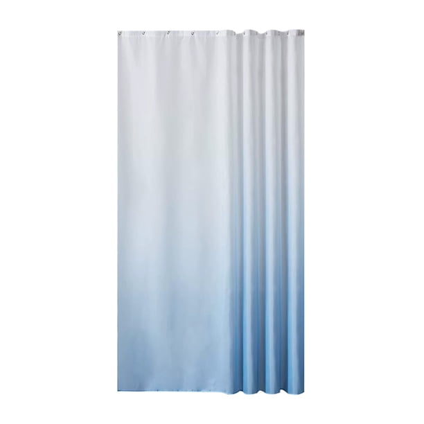 Cortinas de Ducha Decorativas para el Baño, Cortina de Ducha Impresa Digital de Gradiente 180x180cm Azul Oscuro, Cubierta Impermeable de Poliéster Engrosada, Cortinas de Ducha Impermeables