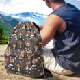 thumbnail image 4 of Xoenoiee Mushroom Snail Butterfly Drawstring Backpack for Women Men, Large Capacity Sports Bag for Swim Yoga, Portable String Bag Sack for Soccer Basketball Travel Daypack Pouch, 4 of 8