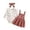 A-Pink26, variant on Bobifish Baby Girls Outfit Sets Long Sleeve Floral Bodysuit Cartoon Suspender Skirts Headband Girls Outdoor Sets