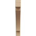 thumbnail image 2 of Ekena Millwork 3"W x 16"D x 22"H Merced Rough Cedar Woodgrain TimberThane Knee Brace, Primed, 2 of 6