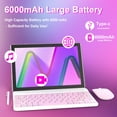 thumbnail image 6 of Tablets Android 14, 2 in 1 Tablet with Keyboard, 10 inch Tablets, 8GB+64GB+1TB,  WiFi,  PINK, 6 of 6