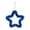 Blue, variant on Solid Five Pointed Star Hanging Pendant, Retail Store Corridor Ceiling Event Scene Arrangement, Sturdy Lightweight Shatterproof Plastic Material, Vivid Toned Patriotic National Holiday Decoration