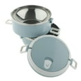 thumbnail image 1 of simhoa 2 Tier Stainless Steel Food Container Insulated Storage Tray, 3 Color Selection Blue01, 1 of 8