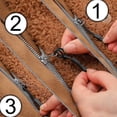 thumbnail image 2 of Zipper Pull Tab Replacement Metal Zipper Extender Handle Fixer 10 Pcs, 2 of 5