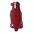 thumbnail image 5 of Womens bar III Kaylan Dress Wedge Sandals - Red, 5 of 6