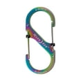 thumbnail image 2 of Nite Ize S-Biner SlideLock Stainless Steel - Secure Key Holder Carabiner with SlideLocks - Key & Keychain Organizer - Lockable Carabiner for Daily Use - 75lb Weight Rating - Size 4, Spectrum (4 Pack), 2 of 6