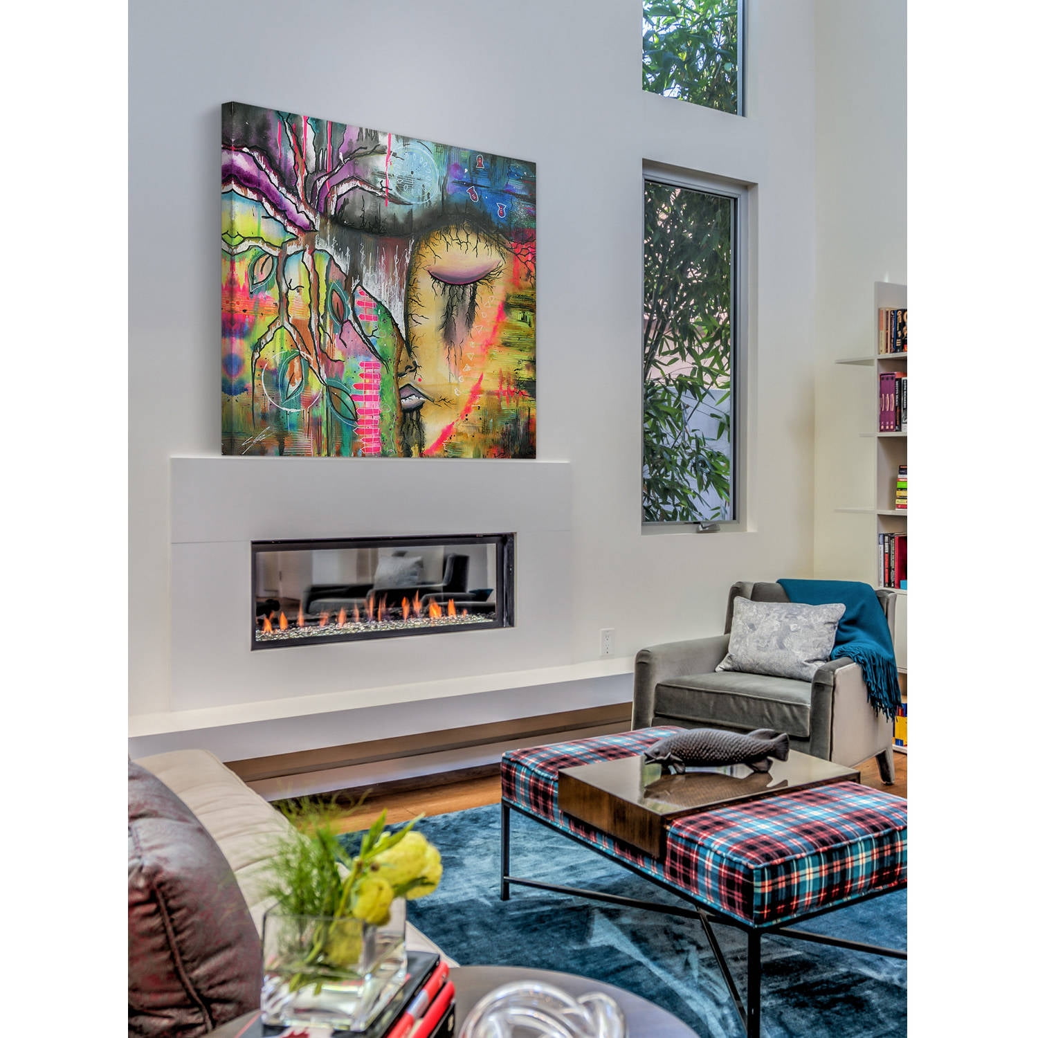 "Buddhist" Painting Print on Wrapped Canvas