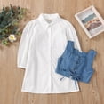 thumbnail image 2 of Lcxweerr Kids Toddler Lace-up Camisole Vest Long Sleeve Shirt Dress for Little Girls, 2 of 8