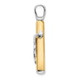 thumbnail image 6 of Auriga Fine Jewelry 14K Two-tone Gold Polished Crucifix Cross Pendant for Women (L - 32.25mm), 6 of 6