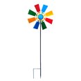thumbnail image 1 of Windmill Colorful Iron Windmill Stake Metal Windmill Lawn Ornament Decorative Garden Sculpture Ground Stake, 1 of 8