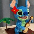 thumbnail image 4 of NO LEGO MOC 2882 piezas + 1044 Serie Guitar Stitch Bloque de construcción de diamantes Micro Lilo &; Figura de puntada lindo modelo 3D para mini juguetes de ladrillos, 4 of 4
