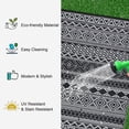 thumbnail image 6 of Hasoo 8' x 10' Black/White Outdoor Rug for Patio Decor Waterproof Plastic Straw Modern Geometric Carpet PP Tube Woven Portable Camping Mat for Picnic Balcony, 6 of 6