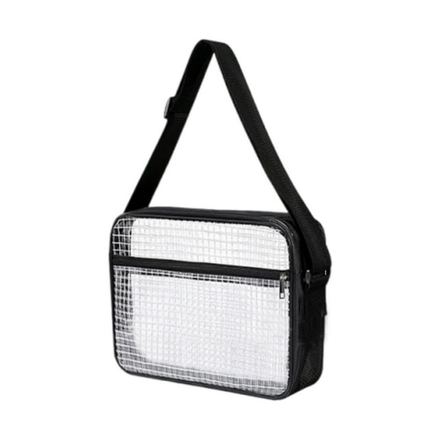 Bolsa transparente para s en estadios con correa de hombro ajustable, práctica y resistente al agua. SG