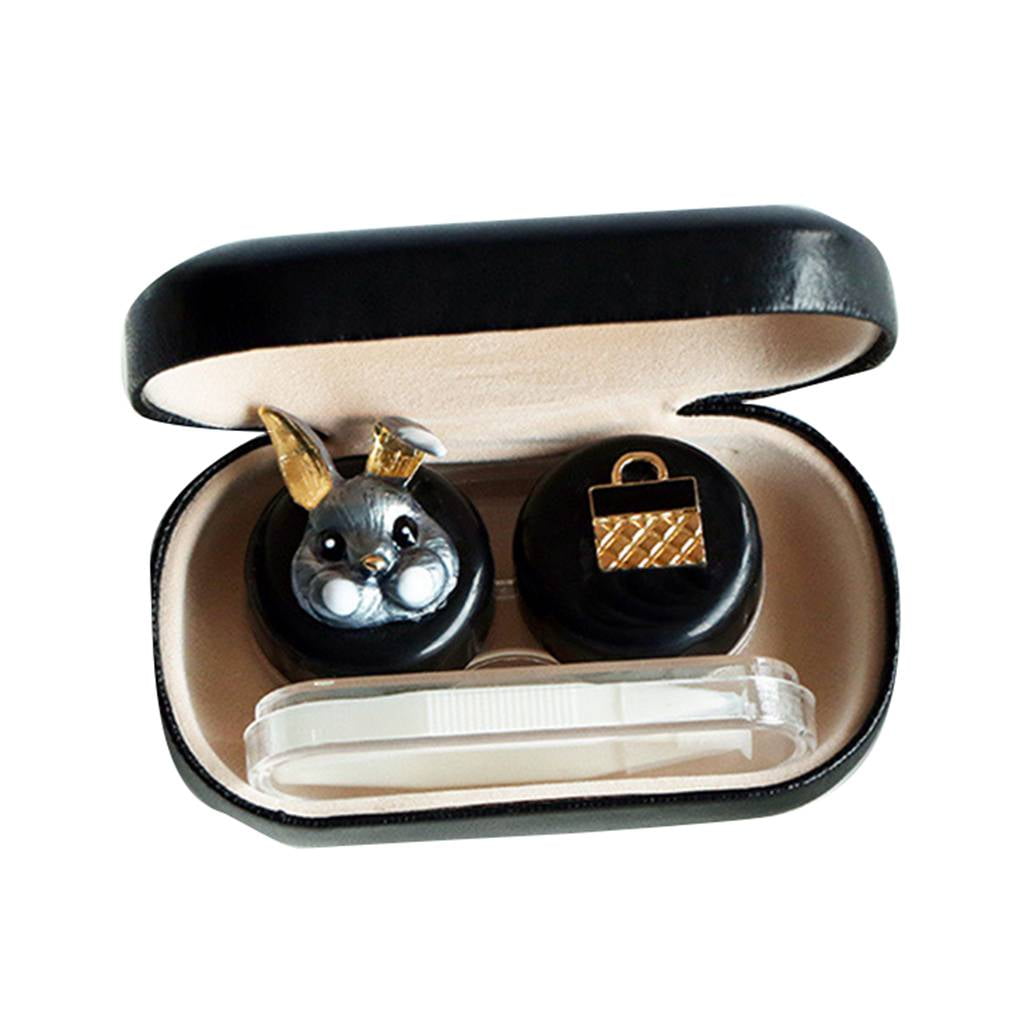 Ustyle Cartoon Animal Contact Lens Case Plastic Hard Contact Lenses Box